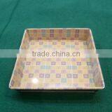 Anti-rust Unique Pattern High Quality Rectangle Metal Serving Tray/Cup/Sundries Collector thumbnail-1