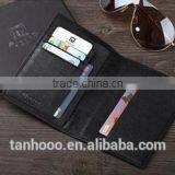 Black pu Leather Passport Holder on Sale thumbnail-1