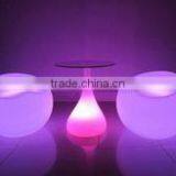 Color Changing LED Glass Bar Table With Solar-powered System for Garden for Sale thumbnail-3