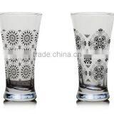 10oz 12oz Christmas Snow Color Prinitng Drinking Glass Water Glass Cup Juice Cup thumbnail-4