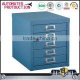 Customized Colorful Small Part Steel Drawer Cabinet Five Drawer Steel File Cabinet on Table thumbnail-3