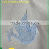 Acrylic Clear Flying Pigeon Product Accessories Hanging Ornament thumbnail-2