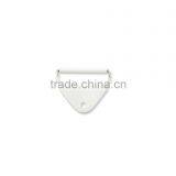 White Plastic Chafe With Rectangle Loop and Roller in 2" , Rectangle W/Roller Chafe, Plastic Chafe With Metal Loop thumbnail-1