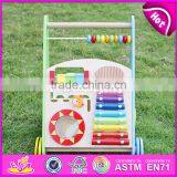 Оптовая продажа лучших по дизайну многофункциональных деревянных детских ходунков для детей W08J001 thumbnail-3