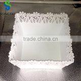 Plastic Square Lace Brim Fruit Tray thumbnail-1