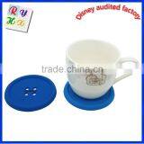 Hot Colored Customized Food Grade Silicone Table Beer Cup Coaster thumbnail-3