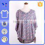 Top Fashion Printing Women's Slub Jersey Art Tee - Floral T-shirt thumbnail-1