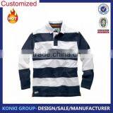 Custom Black and White Stripe Long Sleeves T-shirt thumbnail-1
