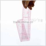 Kearing Manufacture 5*50cm Straight Flexible 1.2mm Thickness Sandwich Line Plastic Garment Ruler for Fashion Design#8003 thumbnail-1