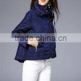 New Style Custom Army Green and Navy Nylon Hoodie Jacket Cheap Price thumbnail-4