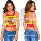 Spanish Lady Flag Burnout Graphic Custom Print Tank Top thumbnail-6