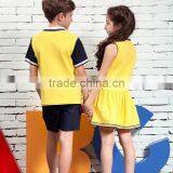 New Design Kindergarten Short Sleeve Polo Shirt With Pants And Skirt thumbnail-3