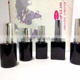 Fancy White UV Coated Bottle With Shiny Silver Cap,gel Bottle Sets With Cap and Brush India thumbnail-3