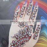 HAND Tattoo Sticker BINDI HENNA Glitter STICKER thumbnail-2