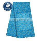 African Lace Fabrics Swiss Voile Lace With Stones Swiss Cotton Lace SL0426 thumbnail-5