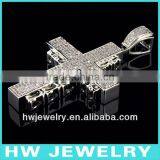 11021 Wholesale Rhinestone Cross Pendants thumbnail-1