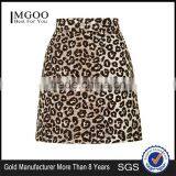 Customized Made Animal Leopard A Line Skirt For Ladies High Waist Sexy Skirt Cheap Sareer Wholesale thumbnail-1