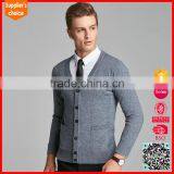 New Fashion Mens Cashmere Open Cardigan v Neck Cashmere Cardigan Sale thumbnail-1