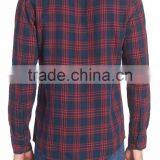 Classic Contrasting Plaid Stand Collar Men's Party T-shirt thumbnail-2
