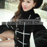 Europe Style 2015 Hot Salestype Winter Woman Sheep Fur Skin Overcoat Lady Faux Fur Jackets thumbnail-4