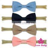 Koren Fancy Bow Elasticity Pony Girl Hair Band Solid Color Newborn Accessories thumbnail-5