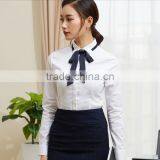 China Shirt Manufacturer Office Lady Formal Shirt for Girls Model Blouse for Uniform Women Shirt thumbnail-6