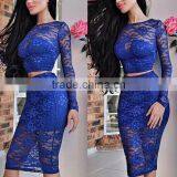 Walson 2017 European Style Lace Sexy Night Dress Picture Club Tight Party Dresses for Women thumbnail-1