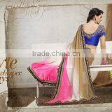 Terrific Full Dark Pink Color Saree With Nicce Bordered Season In Style Designer Sarees thumbnail-5