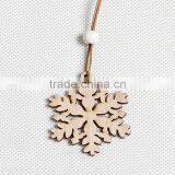 Christmas Ornament Laser Cut Snowflake Wood Hollow Crafts thumbnail-1