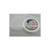 Zinc Alloy Metal Double Sided Air Force Coin / Personalized Eagle Coin With Antique Silver Plating thumbnail-1