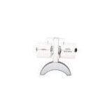 White USB Flip Down Clock , Moon Desktop Clocks With Metal + PVC