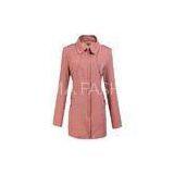 Orange Tencel Fashion Warm Womens Jackets Long Raincoat for Girls thumbnail-1