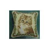 Tapestry Cushion, Cat Design Cushion thumbnail-1