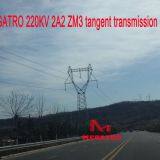 MEGATRO 220KV 2A2 ZM3 Tangent Transmission Tower thumbnail-1