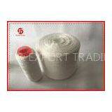 Raw White Heavy Duty Polyester Thread For Sewing Machine Anti - Pilling