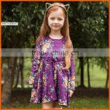 Best Selling Kids Birthday Purple Dress New Model Girl Dress Girls Dresses 2016 thumbnail-1