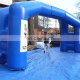 Double Leg Branded Inflatable Blue Sports Arch for Advertising