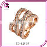 2014 Fashion Textured Rings ,gold Jewelry thumbnail-1