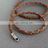 Black and White Hemp and Leather Bracelet thumbnail-6