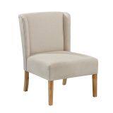 Accent Dining Chair,Linen Dining Chair,Solid Wood Modern Dining Chair HL-7027 thumbnail-1