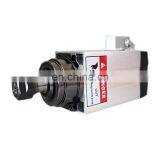 HONGJUN 4pcs Ceramic Bearings 1.5KW Square Air Cooled Spindle Motor 220V ER20 Runout-off 0.01mm thumbnail-2