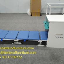 Folded Structure Shared Escort Bed steel frame and sponge PU surface