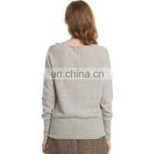 Women Plain Knit Classic V Neck Elastic Rib Cuff Cosy Cashmere Sweater thumbnail-3