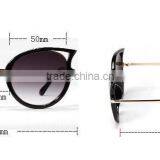 Metal Temple Italy Design ce Coating Mirror Round Circle Sunglasses thumbnail-2