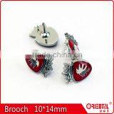 Enamle Lion Logo Metal Badge Straight Brooch Pin for Men thumbnail-2