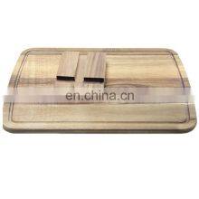 Custom Logo Kitchen Meat Chopping Board Cutting Boards With Holder Vegetable Fruits Wooden Chopping Blocks Customized Designs thumbnail-1