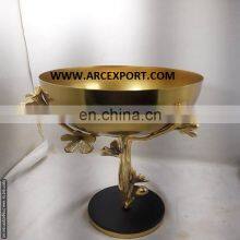 Gold Lily Orchid Bowl thumbnail-1