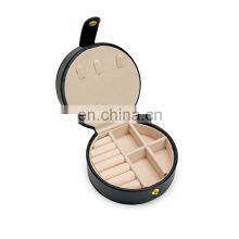 PU Leather Travel Jewelry Case Organizer Storage for Necklace Earring Rings Jewelry Holder Case With Mirror