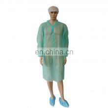 Green Lab Coats For Unisex Adult Non Woven Women Lab Coats With Pocket