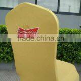 Logo Print Luggage Spandex Chair Cover Wedding thumbnail-2